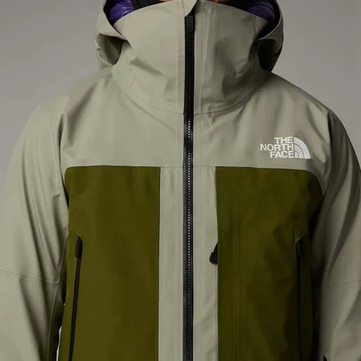 Shop The North Face Veste Summit Verbier GORE-TEX® Pour Femme Clay Grey-Forest Olive