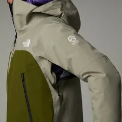 Shop The North Face Veste Summit Verbier GORE-TEX® Pour Femme Clay Grey-Forest Olive