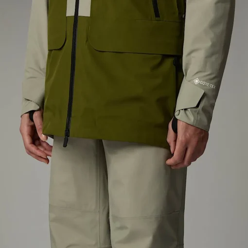 Shop The North Face Veste Summit Verbier GORE-TEX® Pour Femme Clay Grey-Forest Olive