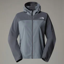 Flash Sale The North Face Veste Zippée Mountain Athletics Trajectory Pour Femme Monument Grey-Smoked Pearl