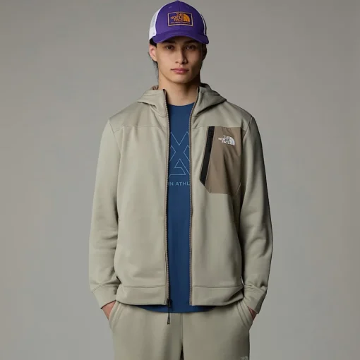 Clearance The North Face Veste Zippée Mountain Athletics Pour Homme CLAY GREY/CAVERN GREY
