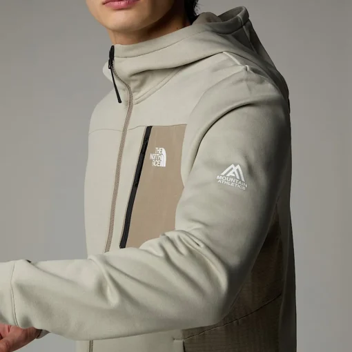 Clearance The North Face Veste Zippée Mountain Athletics Pour Homme CLAY GREY/CAVERN GREY