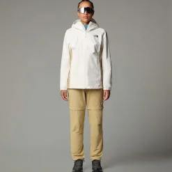 Discount The North Face Veste Zippée Quest Pour Femme White Dune-Khaki Stone